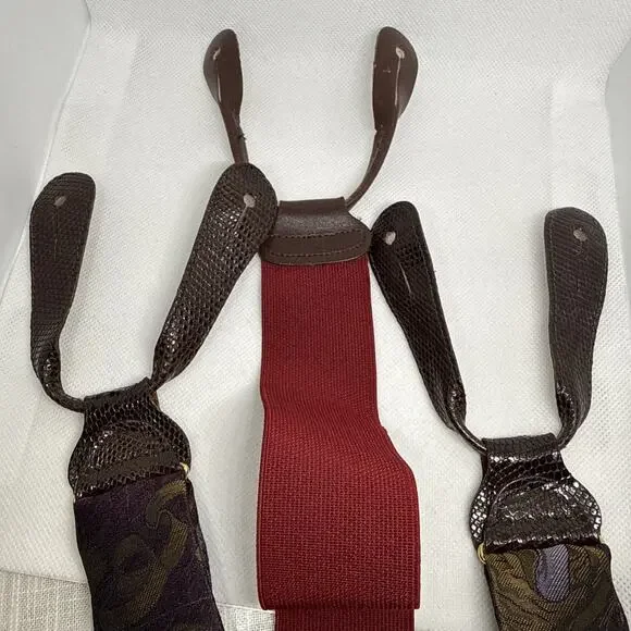 Trafalgar Limited Edition Men Silk suspenders braces Saint Angel - Picture 12 of 12